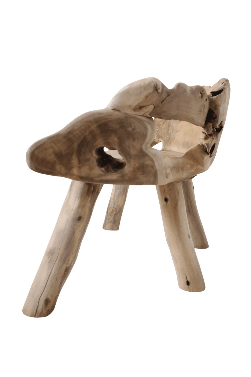 Wortel Teak bank 123x60x72 cm