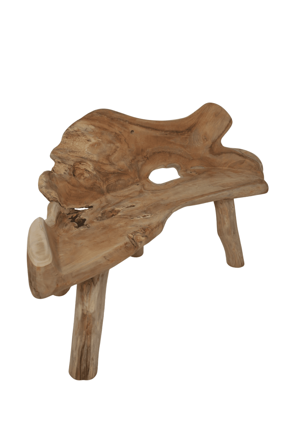 Wortel teak houten tuin bank 140x50x77 cm Wortel teak houten tuin bank 140x50x77 cm