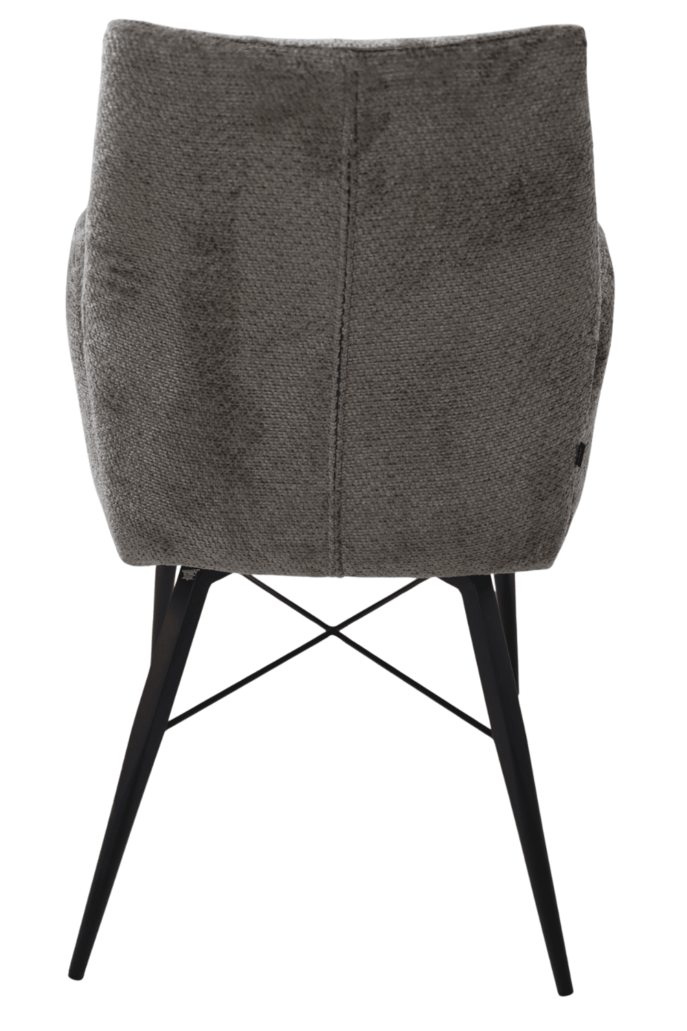 Eetkamerstoel jef taupe met armleunig rechthoekig stoeltje