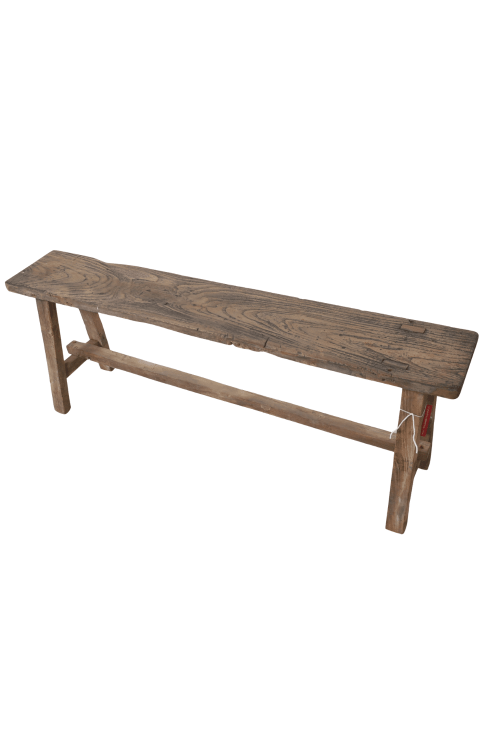Oud teak houten bankje 120x20x46 cm