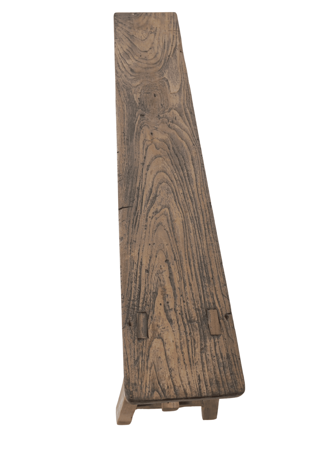 Oud teak houten bankje 120x20x46 cm
