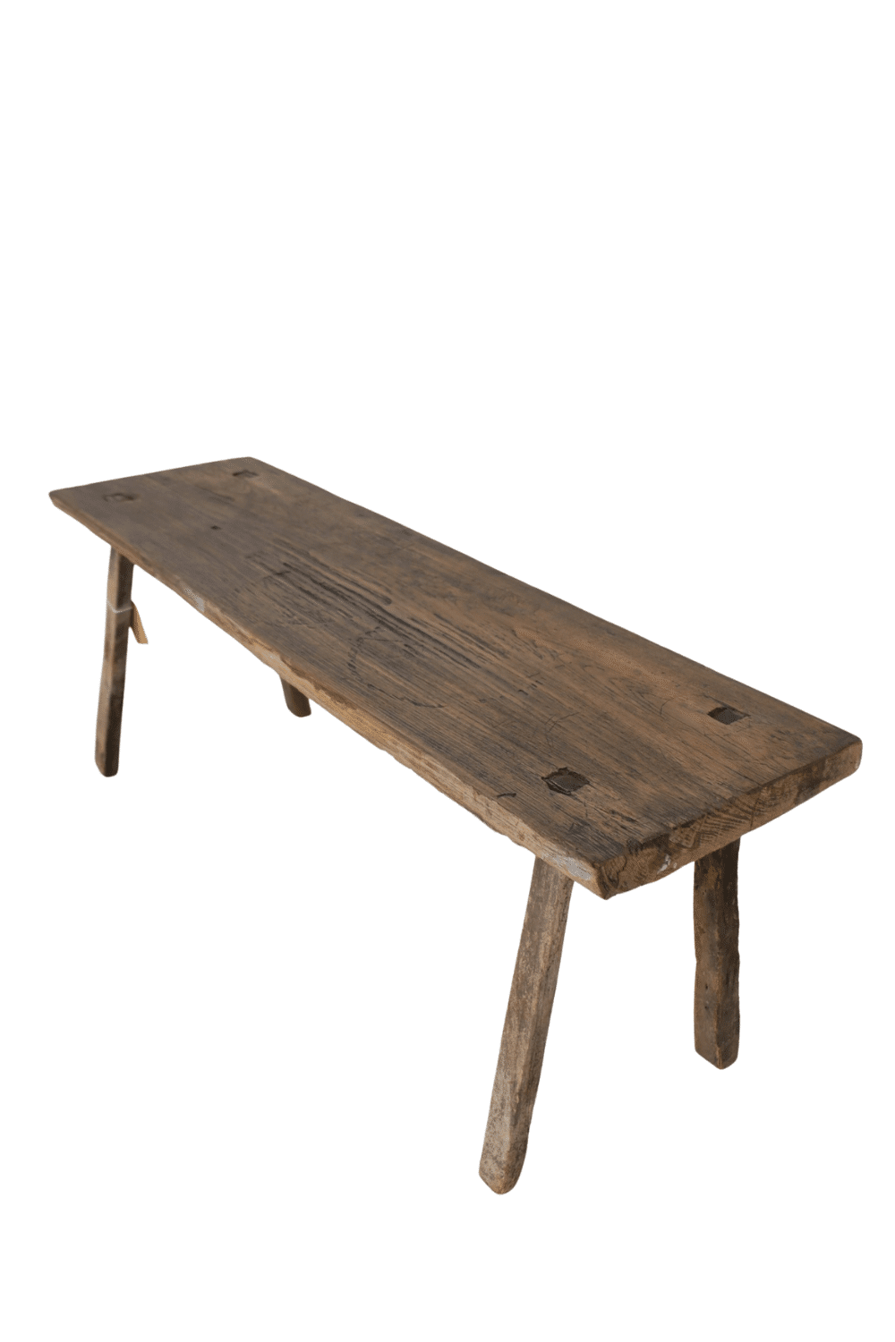 Oud teak houten bankje 130x31x45 cm Oud teak houten bankje 130x31x45 cm