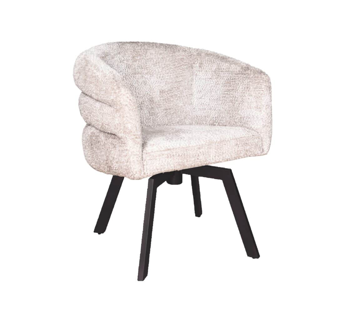 imola moods eetkamerstoel draaibaar beige naturel