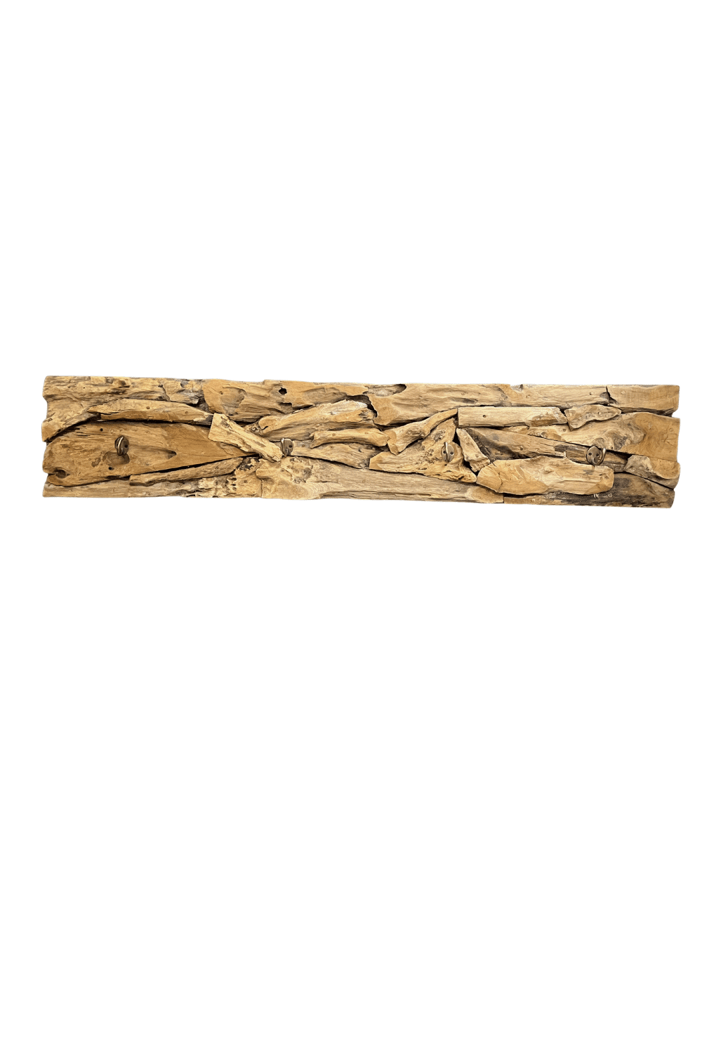 Kapstok wortel teak 130x25x5 cm