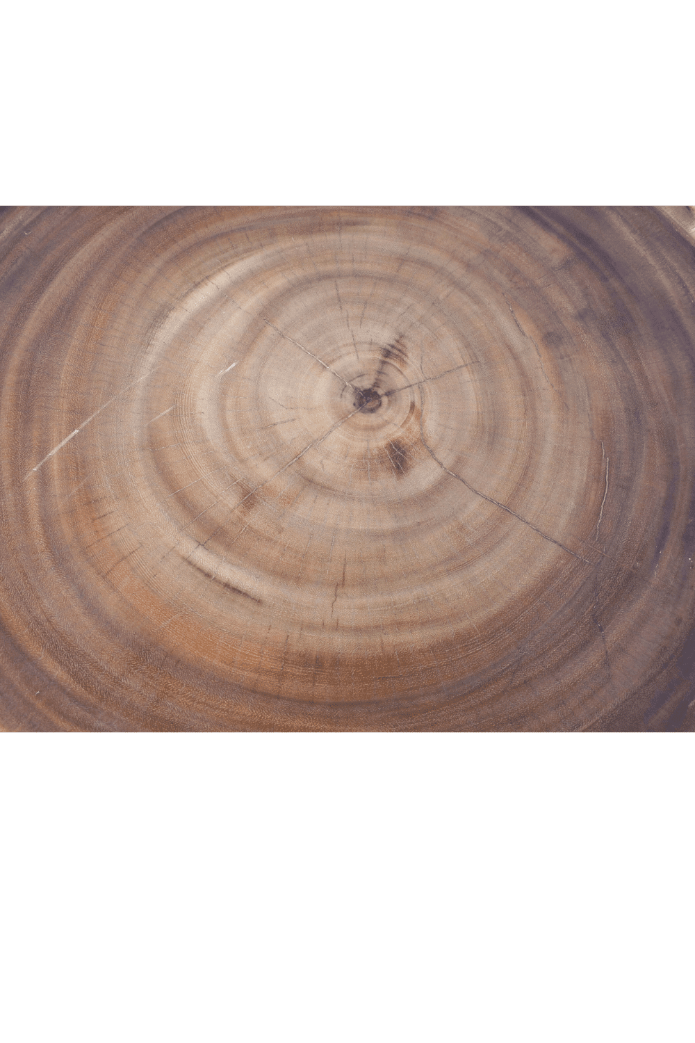 Suar houten salontafel 70x70x36 boomstam