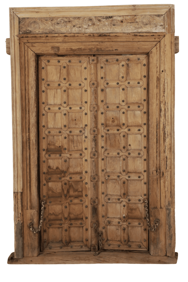 Oude deur uit india 160x25x235cm