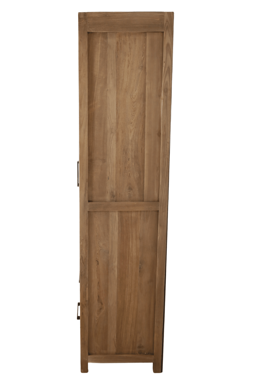 Teak houten opbergkast 110x50x210 cm met lades