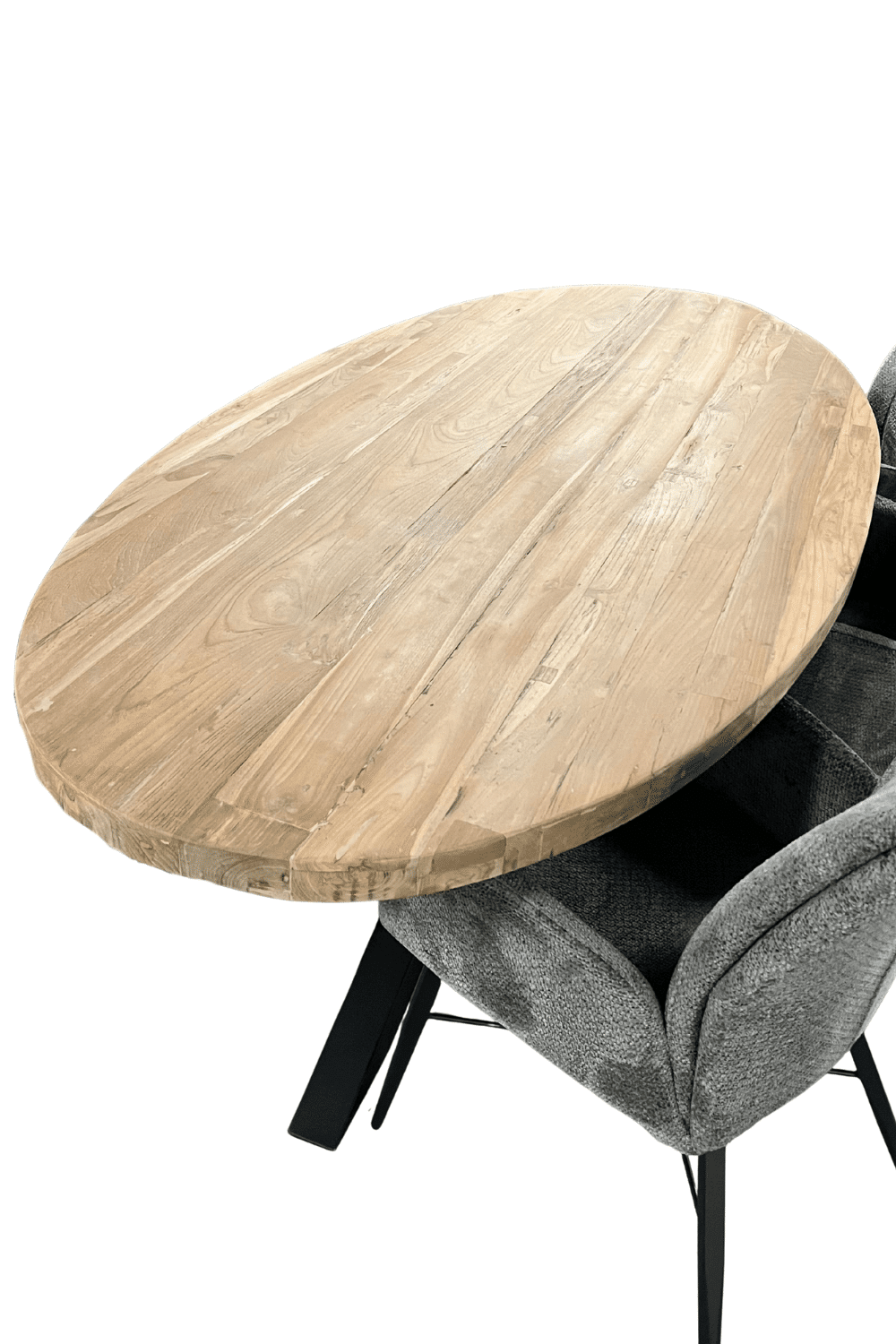 Teak houten ovale eettafel 220x110x78 cm