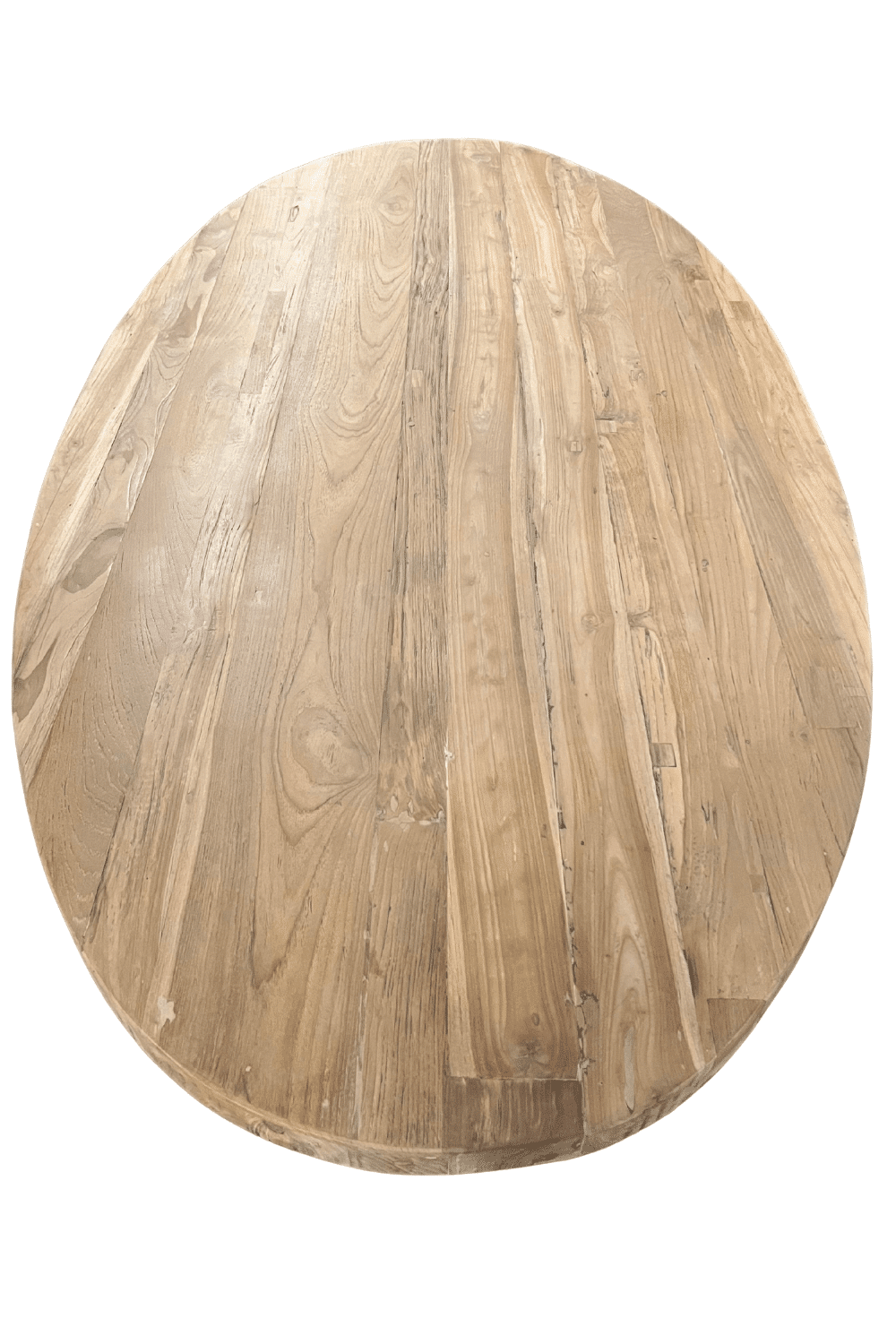 Teak houten ovale eettafel 220x110x78 cm