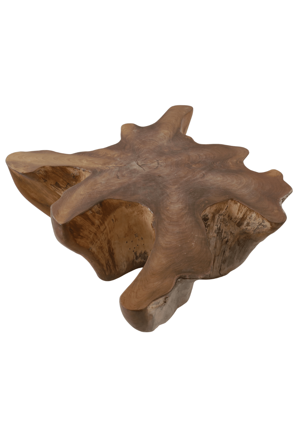 unieke grillige Wortel teak salontafel 115x104x46 cm