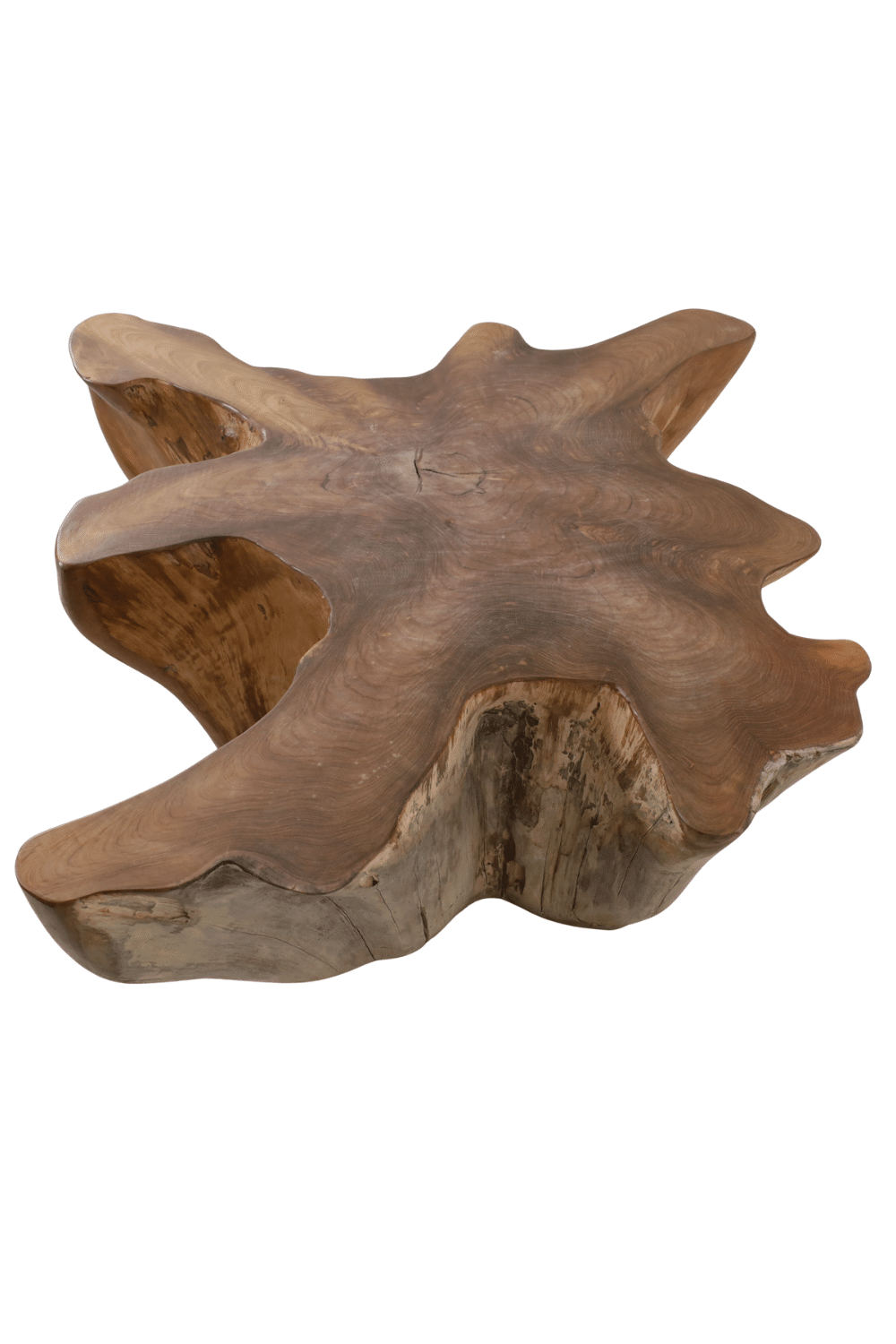 unieke grillige Wortel teak salontafel 115x104x46 cm