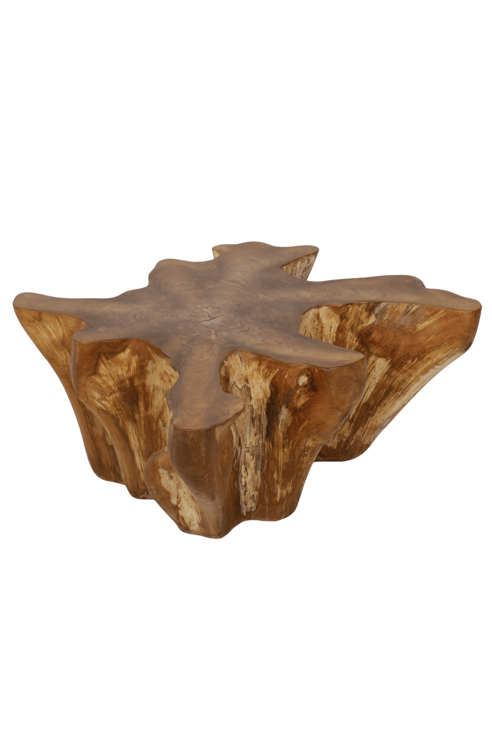 unieke grillige Wortel teak salontafel 115x104x46 cm