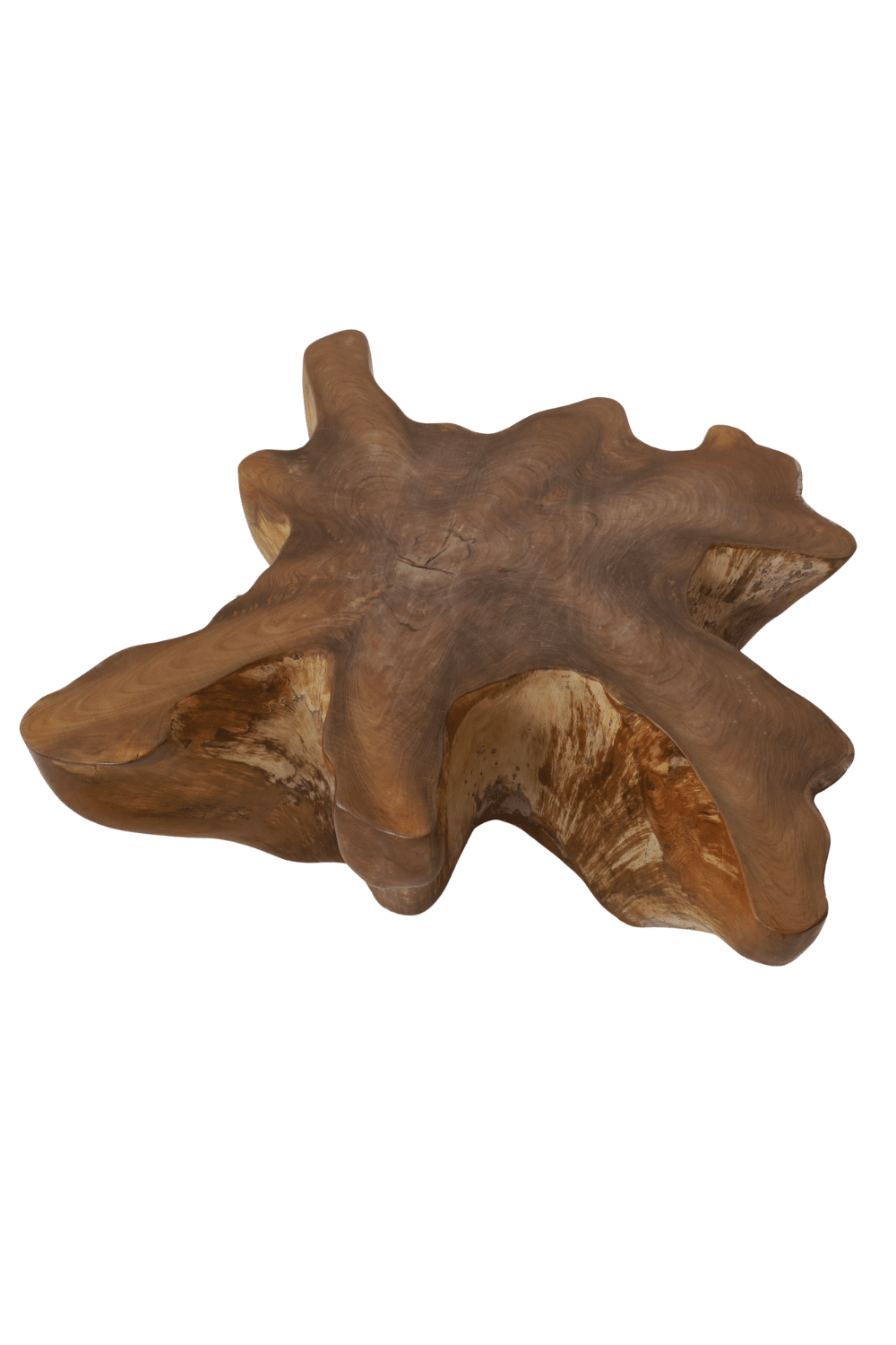 Wortel teak salontafel 115x104x46 cm