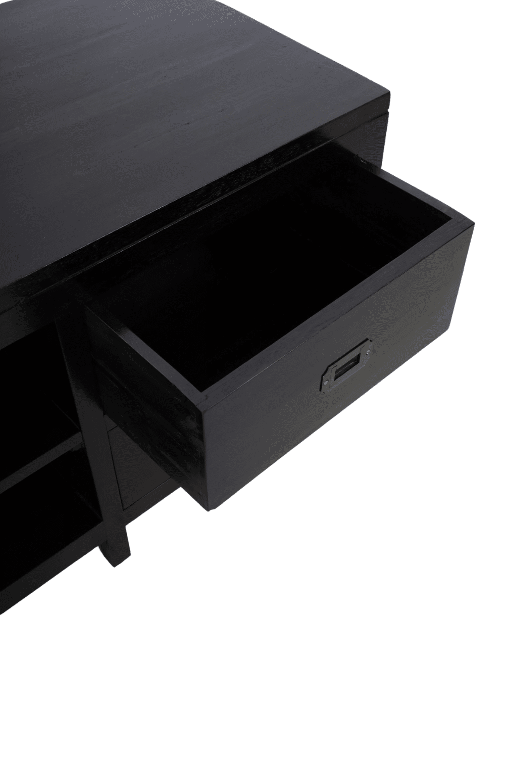 tv meubel zwart bruin koloniaal 160x50x55 cm