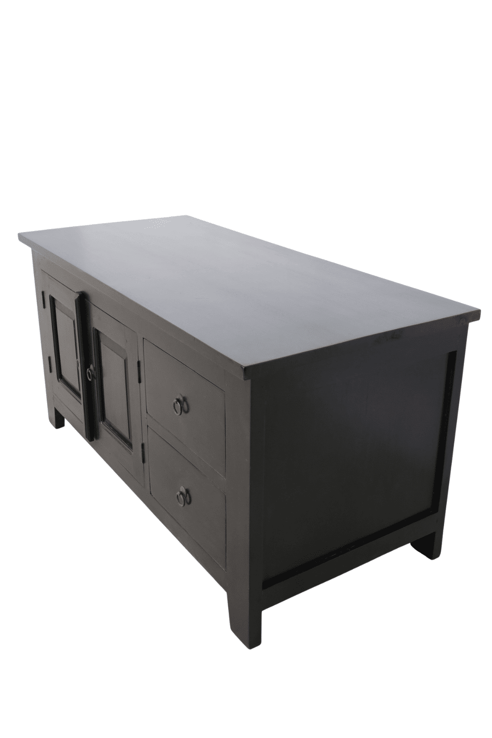 tv meubel koloniaal zwart 120x55x60 cm