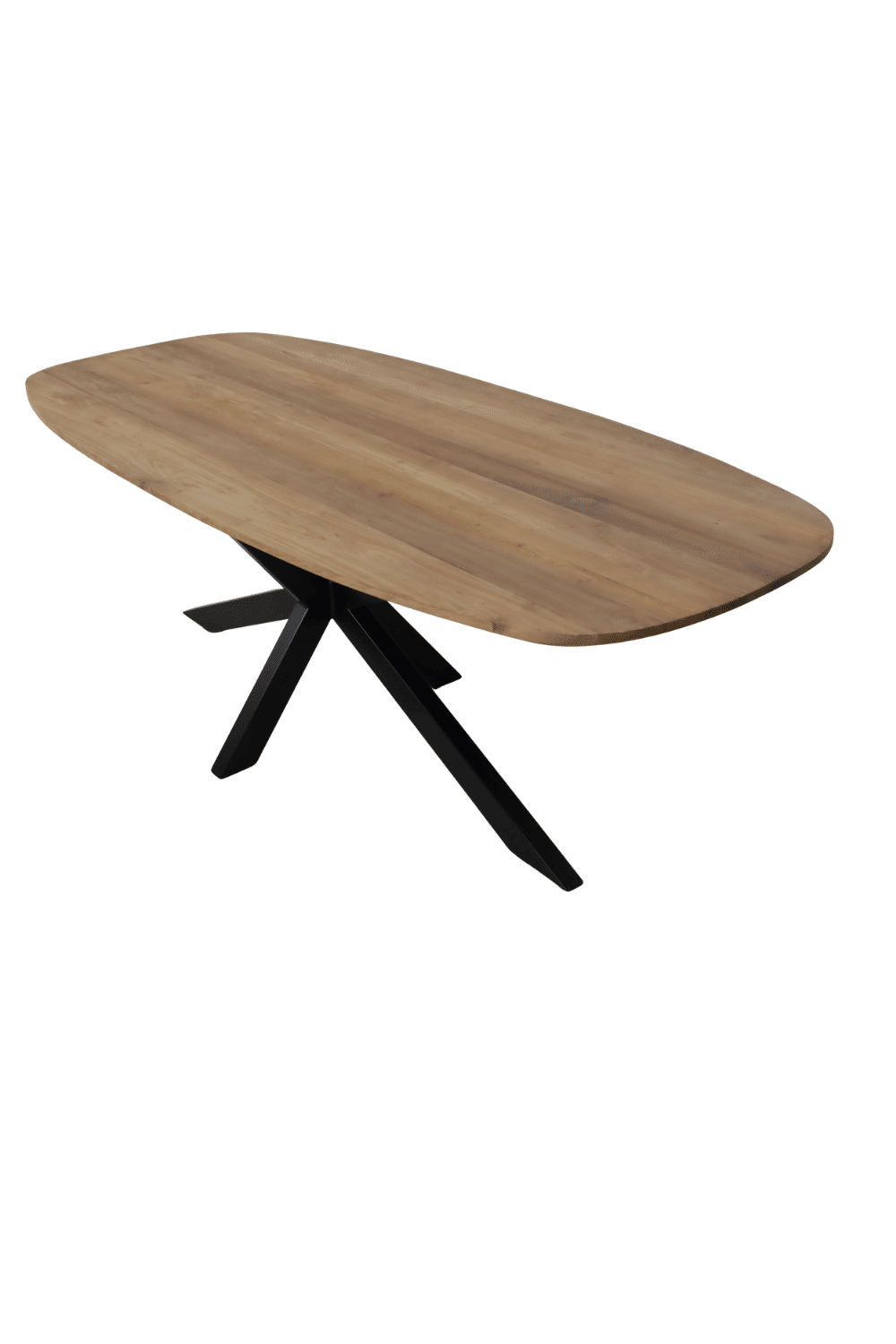 Deens ovale teak houten eettafel 220x100x77 cm Deens ovale teak houten eettafel 220x100x77 cm