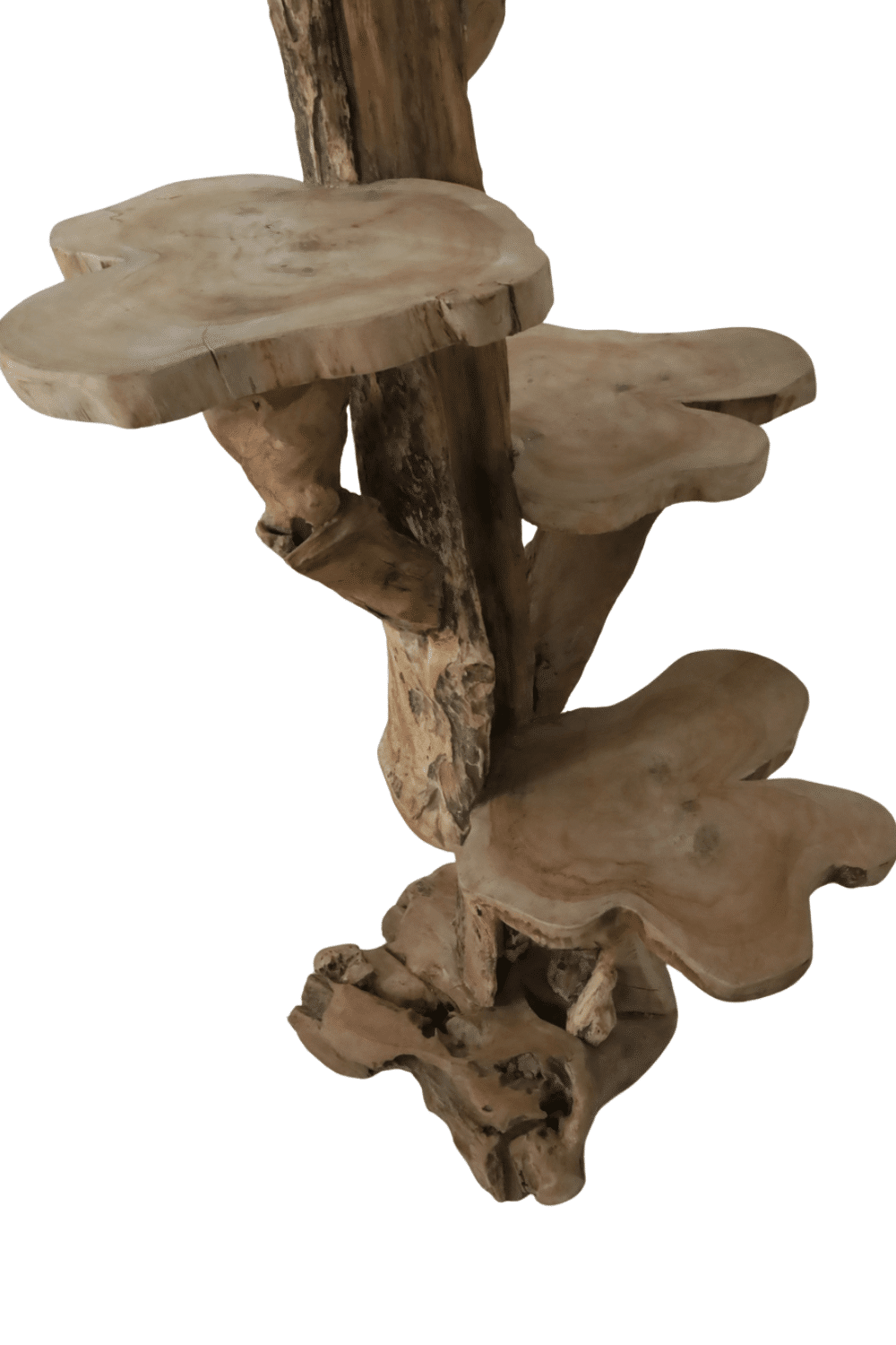 teak houten Kattenpaal 80x70x105 cm met plateau's