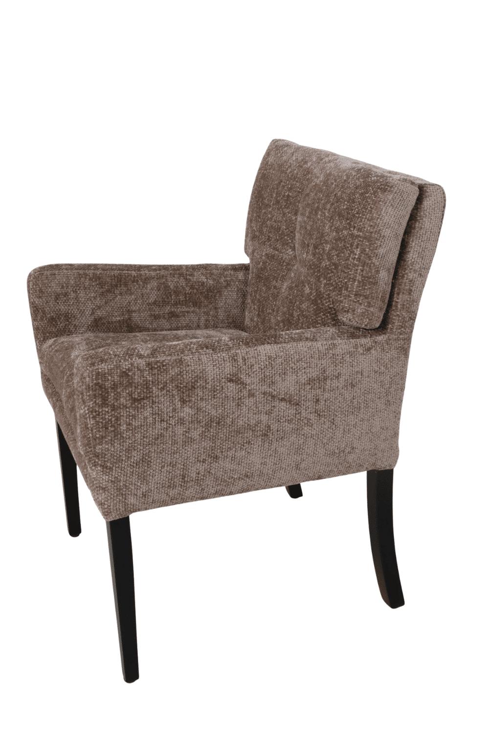 Licht bruine Eetkamerstoel Residence de lux met armleuning en dubbel kussen Licht bruine Eetkamerstoel Residence de lux met armleuning en dubbel kussen