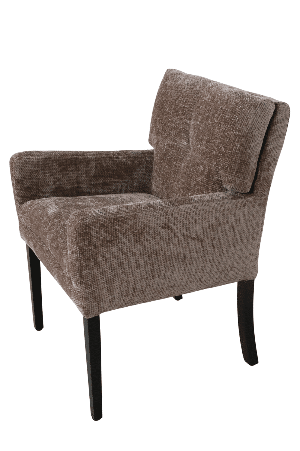 Licht bruine Eetkamerstoel Residence de lux met armleuning en dubbel kussen Licht bruine Eetkamerstoel Residence de lux met armleuning en dubbel kussen