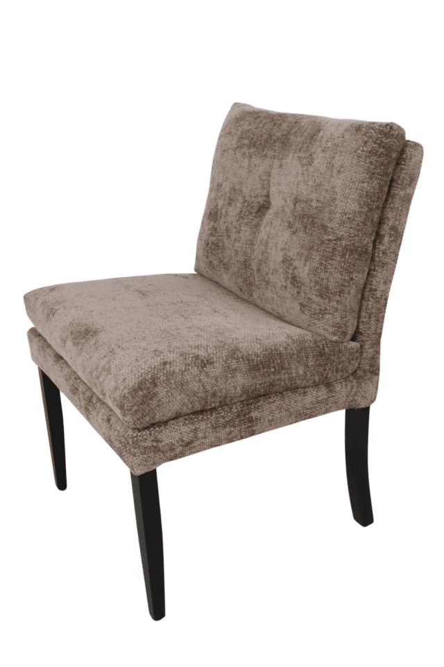 Licht bruine Eetkamerstoel Residence zonder armleuning en dubbel kussen