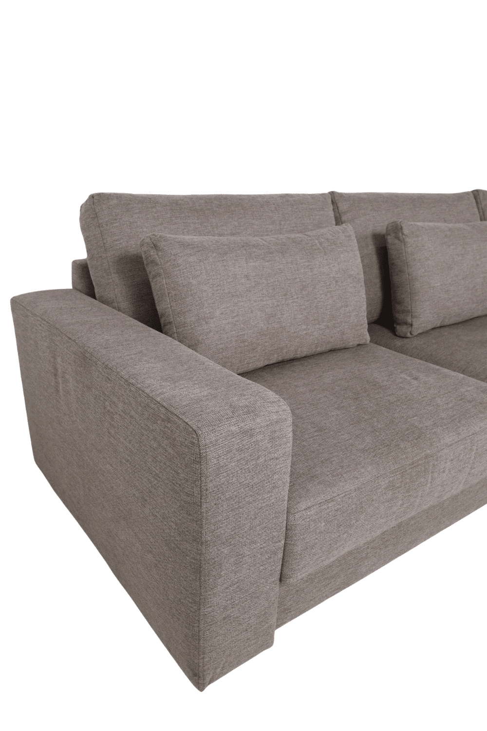 Luxe grote hoekbank 350 cm plofbank grijs