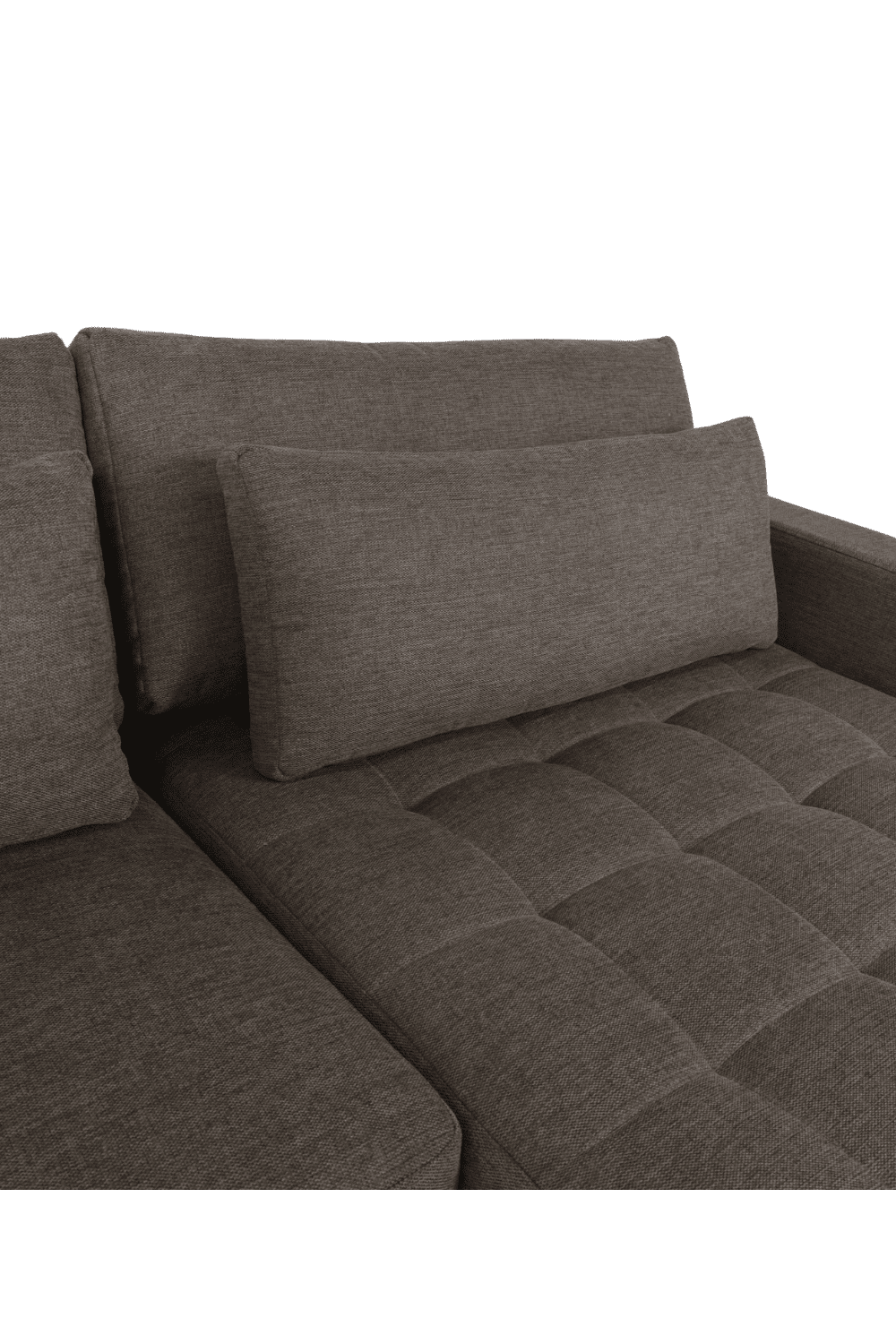 Luxe grote hoekbank 350 cm plofbank grijs