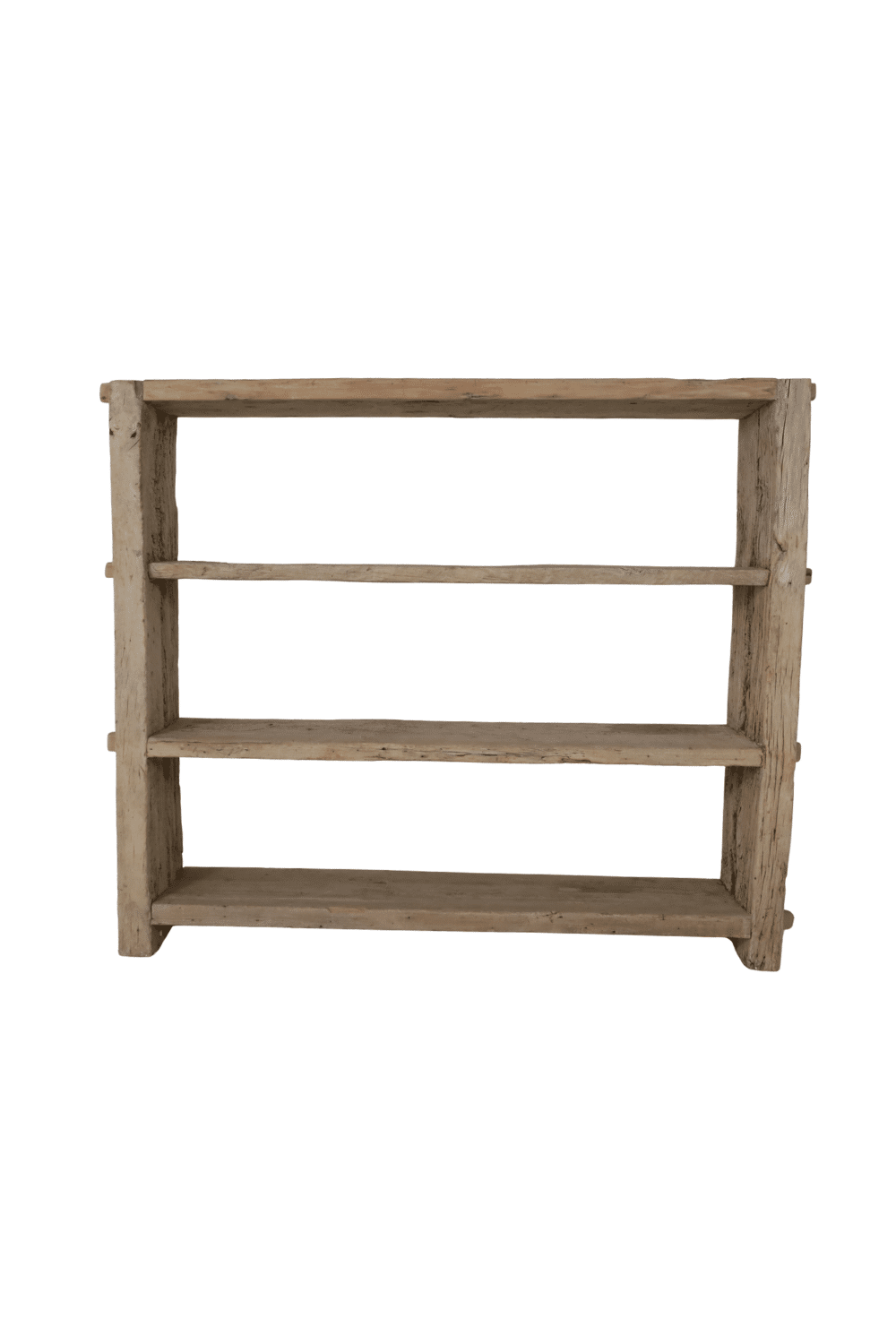 Oud houten rek Boekenkast rek half hoog 170x37x141cm