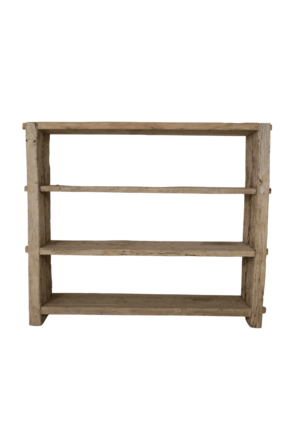 Oud houten rek Boekenkast rek half hoog 170x37x141cm