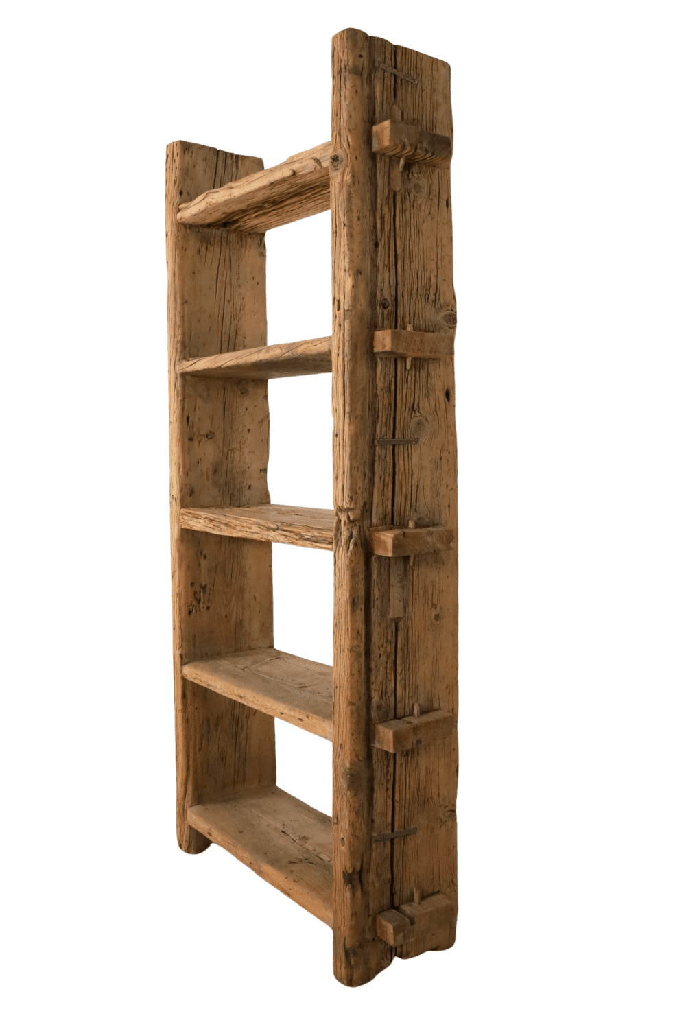 Oud houten Boekenkast rek hoog 106x35x221cm