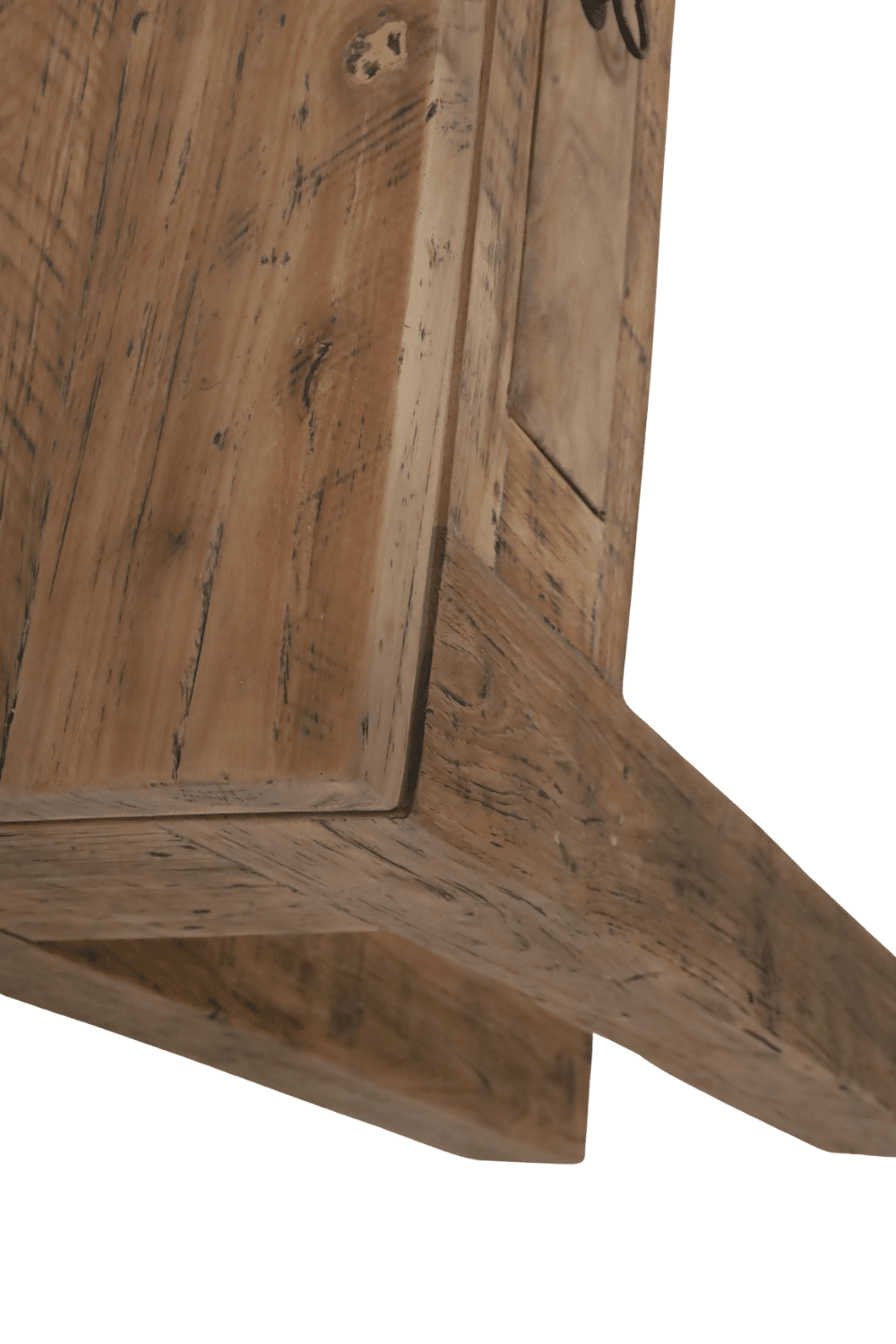 Sidetable met lades en zonde onderplank teak rural 100x30x76 cm
