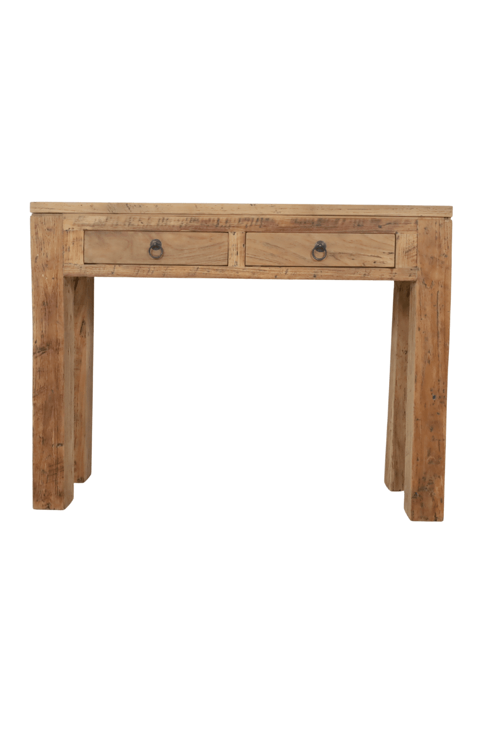 Sidetable met lades en zonde onderplank teak rural 100x30x76 cm