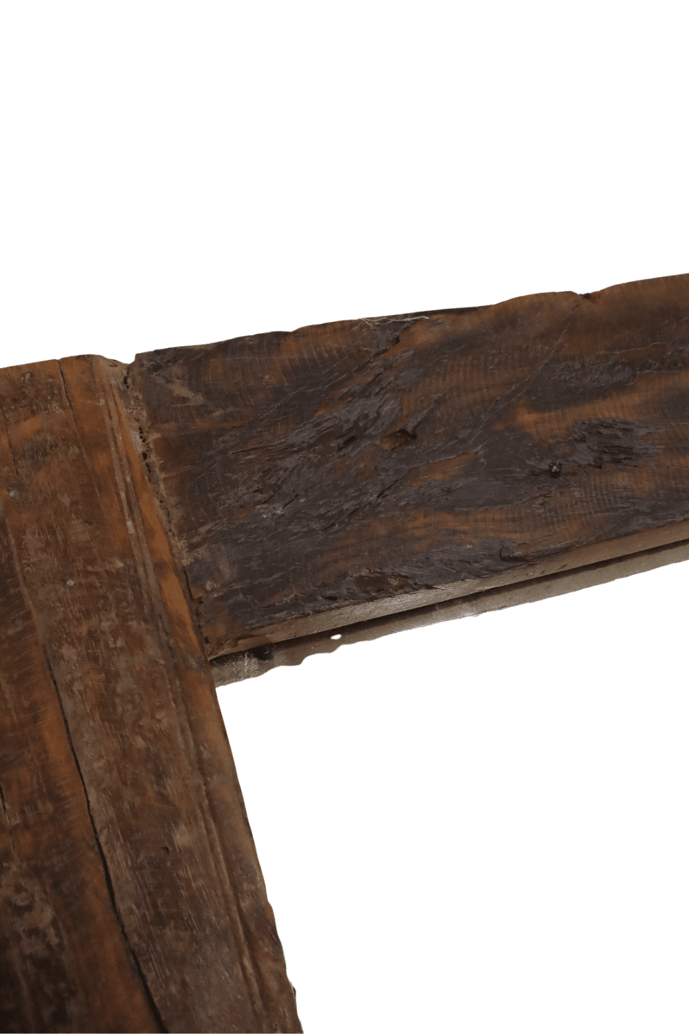 Teak houten spiegel, donker bruin, rechthoekig 90x3,5x180 cm Teak houten spiegel, donker bruin, rechthoekig 90x3,5x180 cm