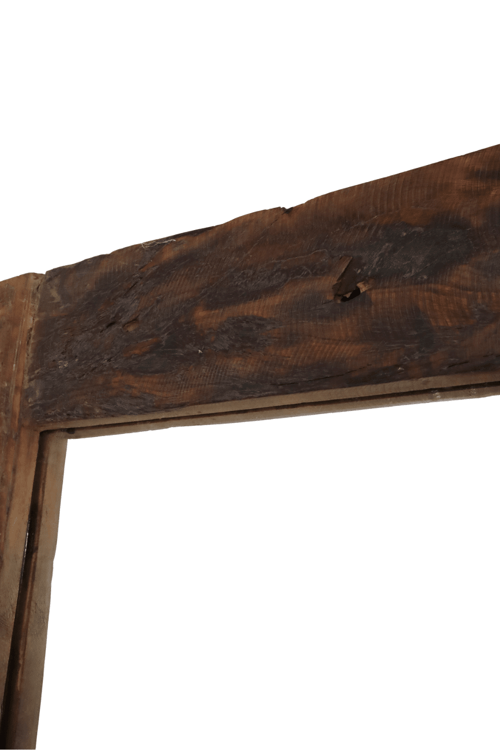 Teak houten spiegel, donker bruin, rechthoekig 90x3,5x180 cm Teak houten spiegel, donker bruin, rechthoekig 90x3,5x180 cm