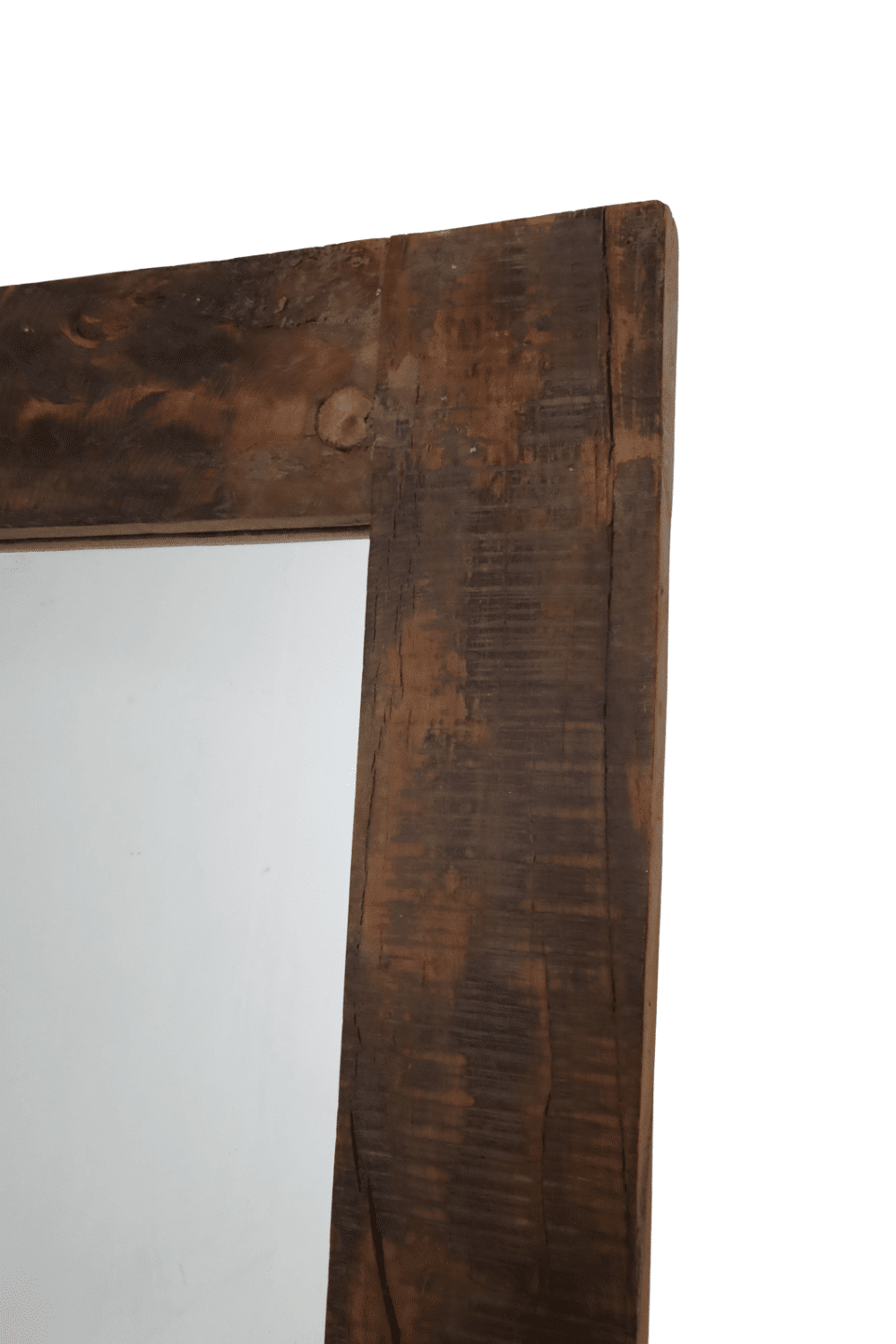 Teak houten spiegel, donker bruin, rechthoekig 90x3,5x180 cm Teak houten spiegel, donker bruin, rechthoekig 90x3,5x180 cm