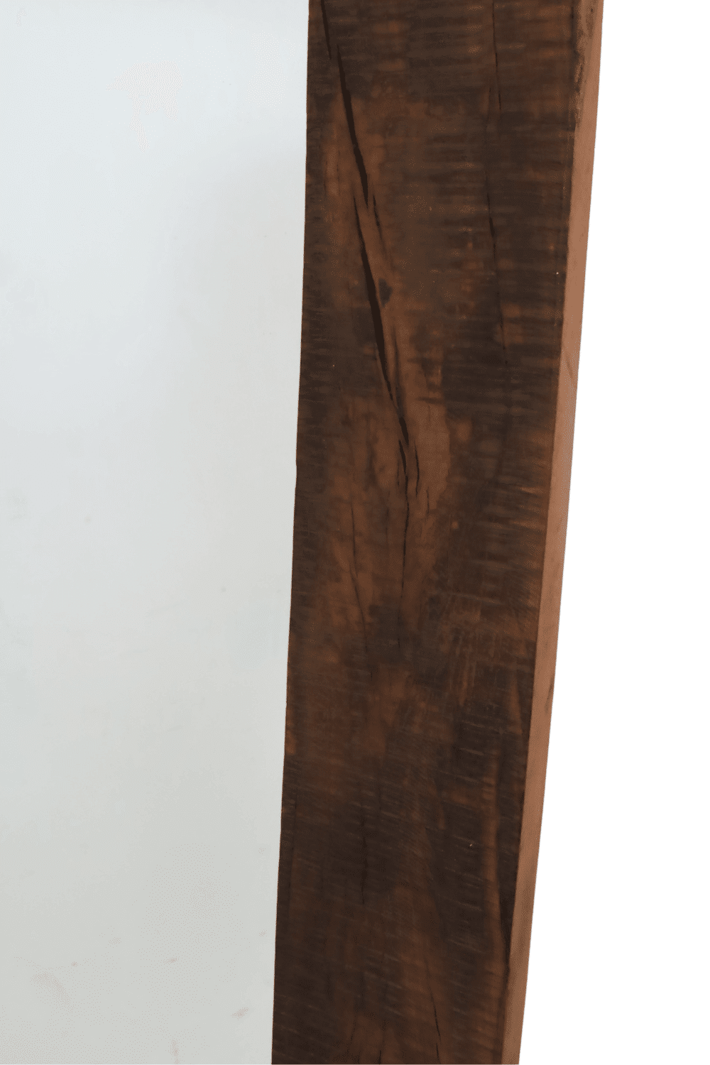 Teak houten spiegel, donker bruin, rechthoekig 90x3,5x180 cm Teak houten spiegel, donker bruin, rechthoekig 90x3,5x180 cm