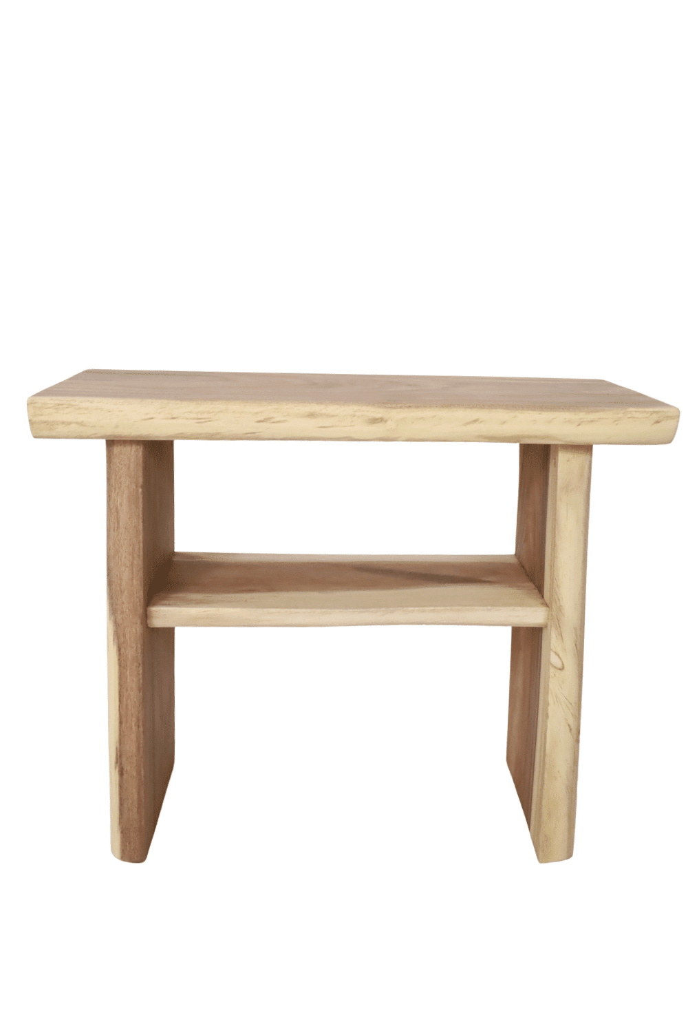 open houten suar boomstam badkamermeubel 100x46x80 cm