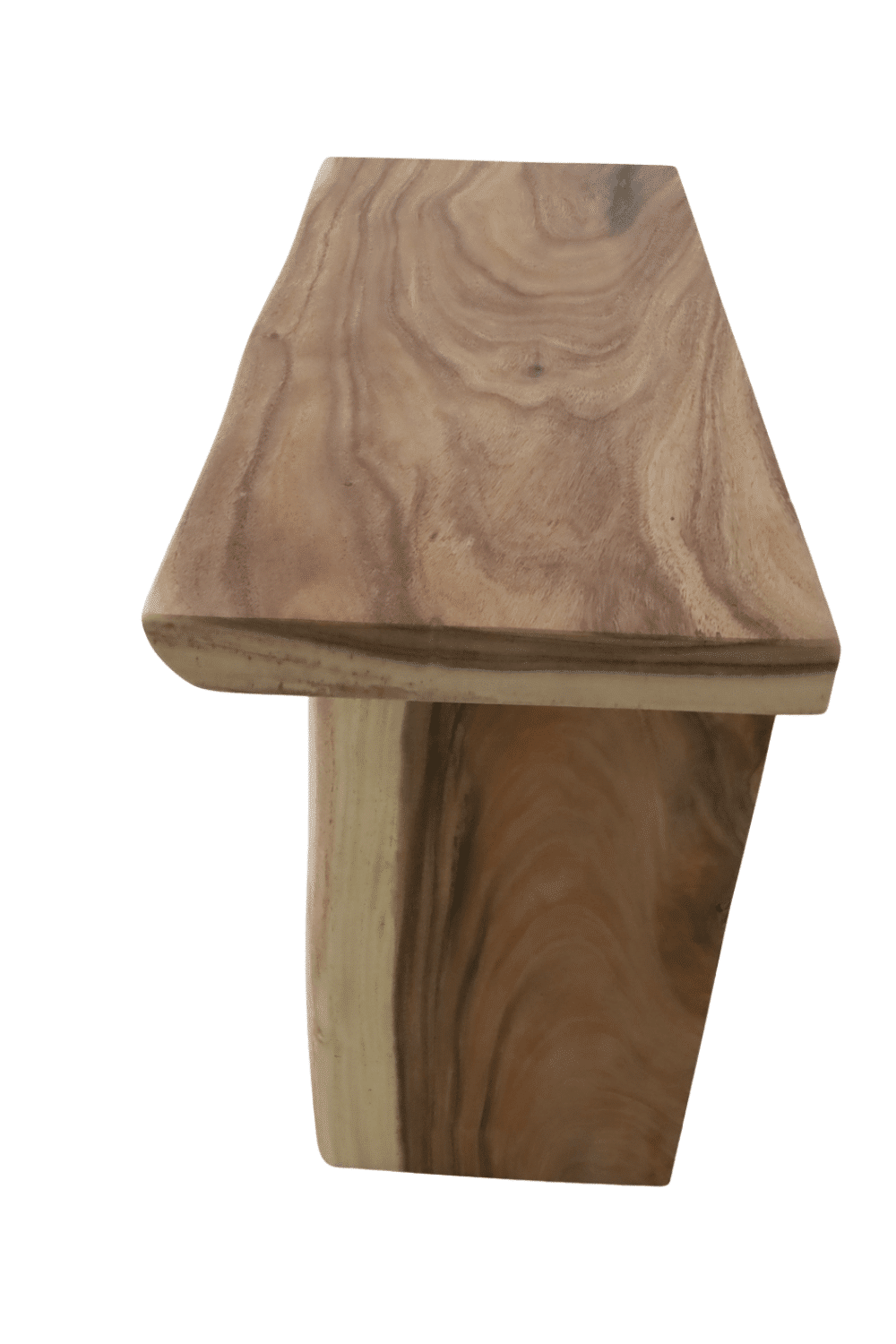 open houten suar boomstam badkamermeubel 100x46x80 cm