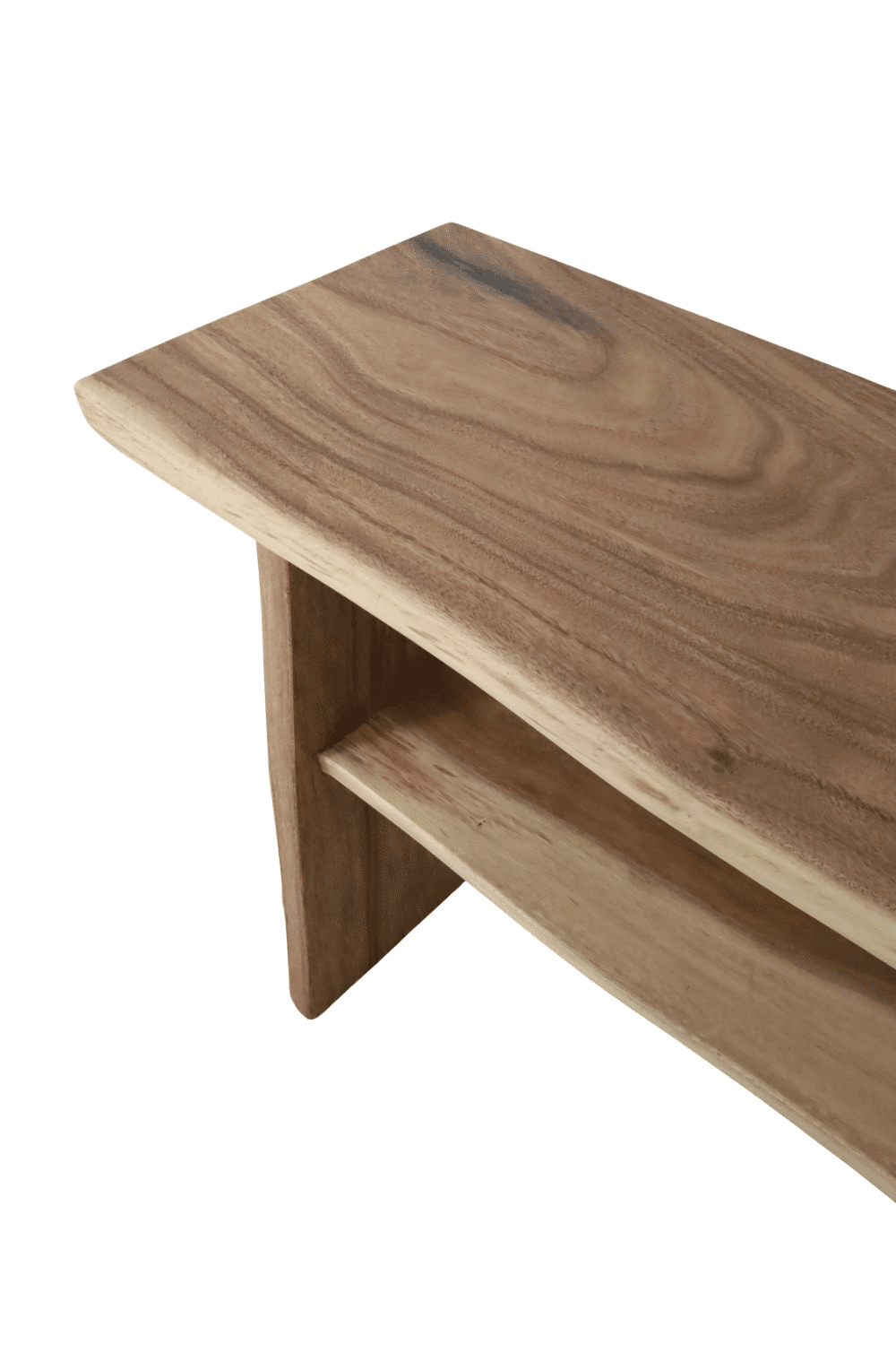 open houten suar boomstam badkamermeubel 100x46x80 cm