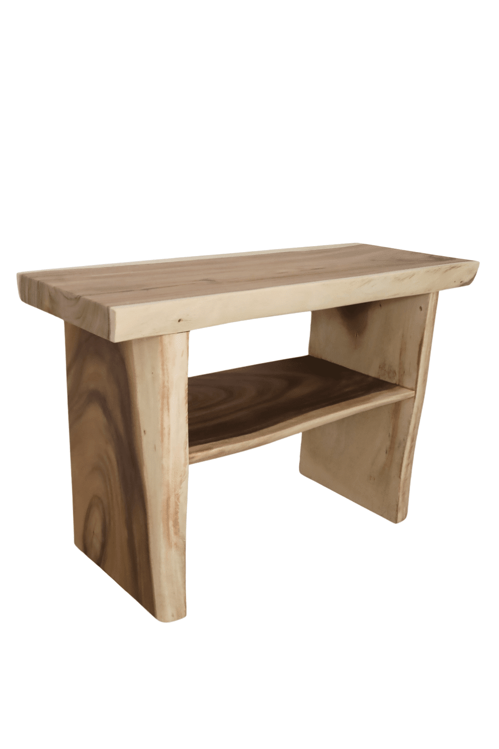 Suar houten badkamermeubel simpel met een legplank 120x46x80 cm