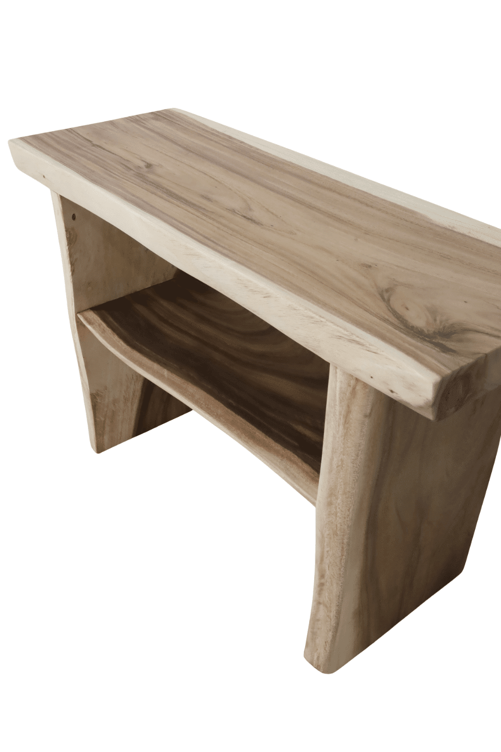 Suar houten badkamermeubel simpel met een legplank 120x46x80 cm