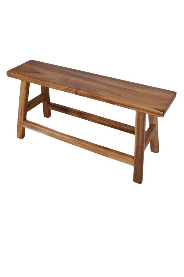 Suar houten bankje 100x25x47 cm