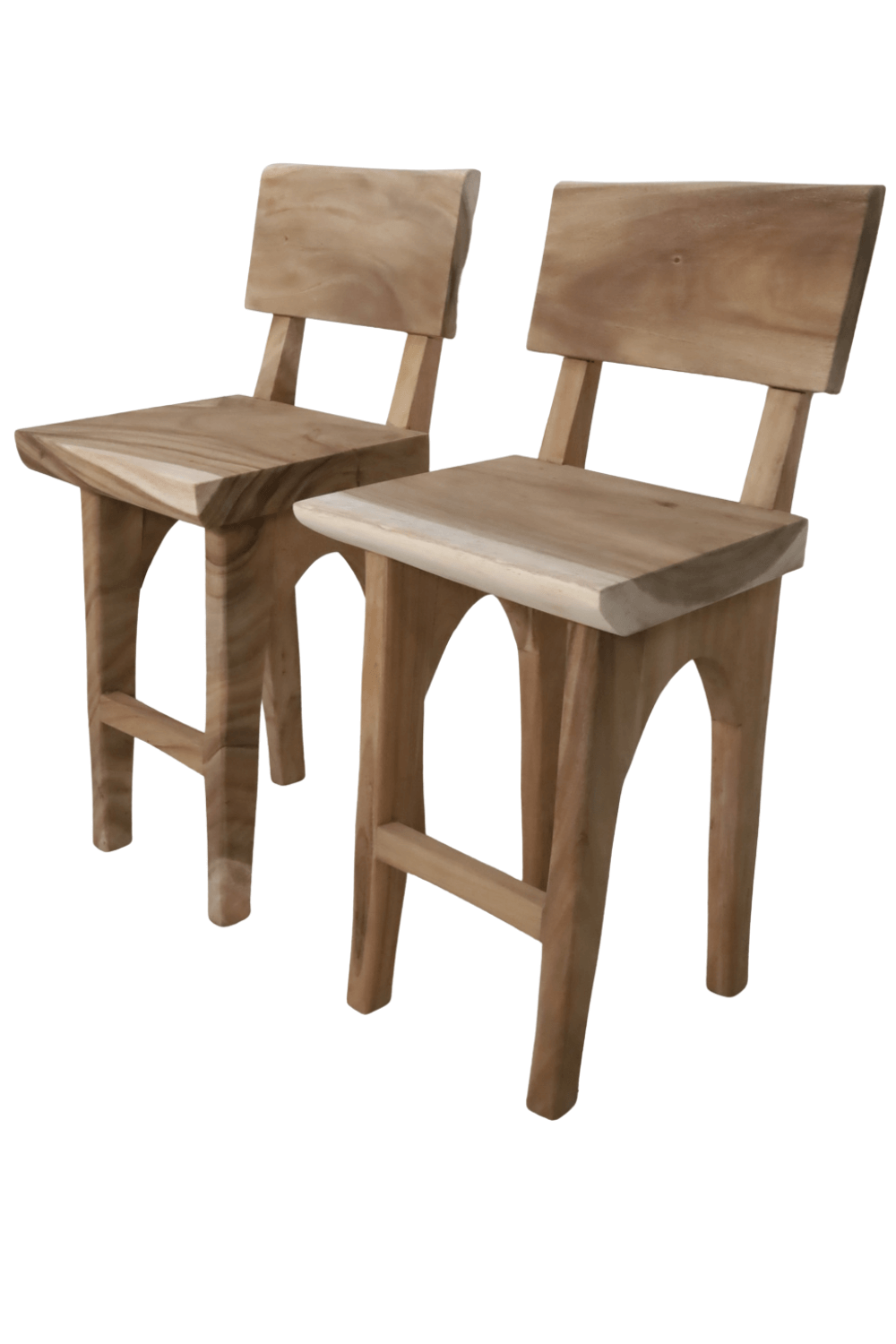 Suar houten bar set tafel krukken en barbank