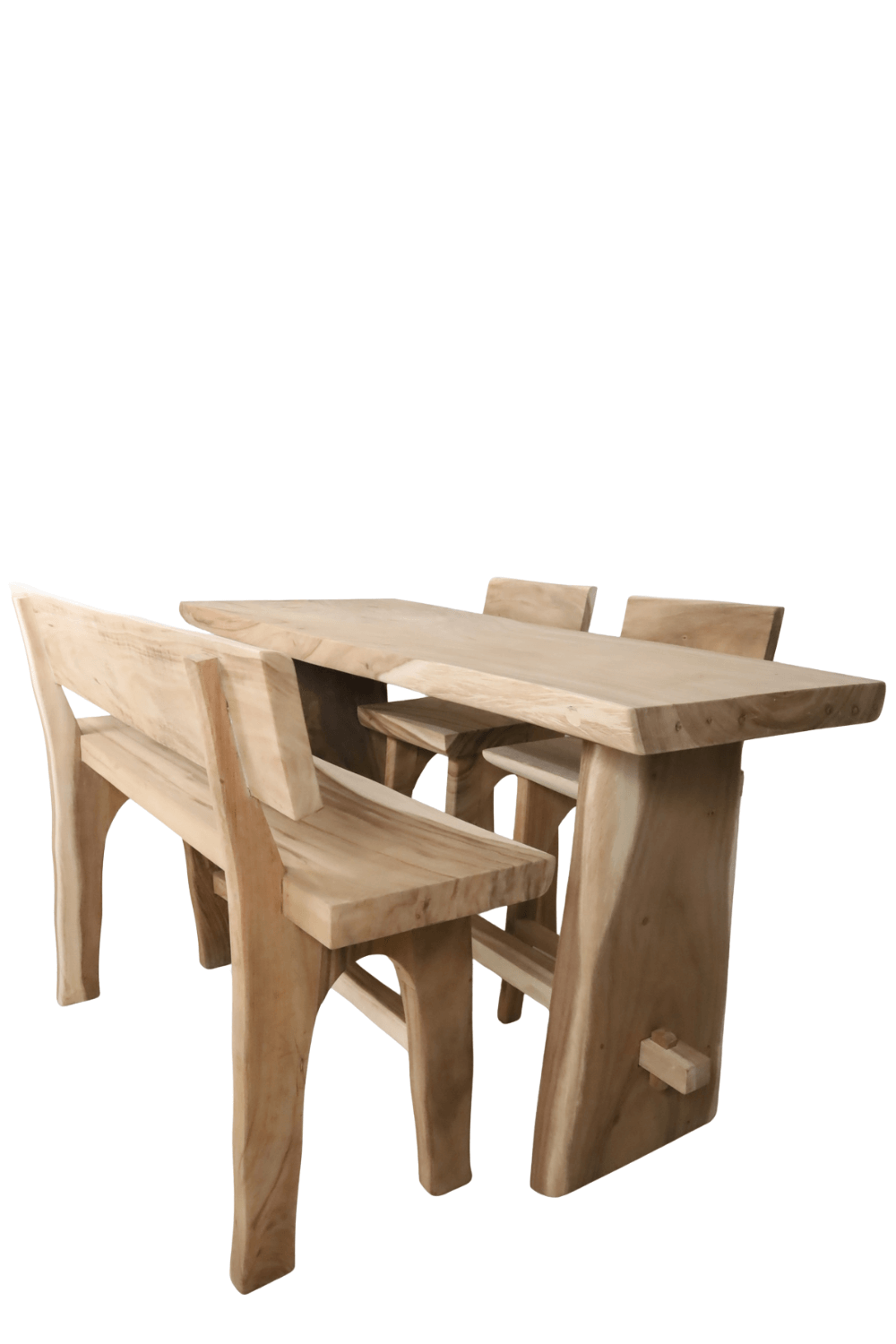 Suar houten bar set tafel krukken en barbank