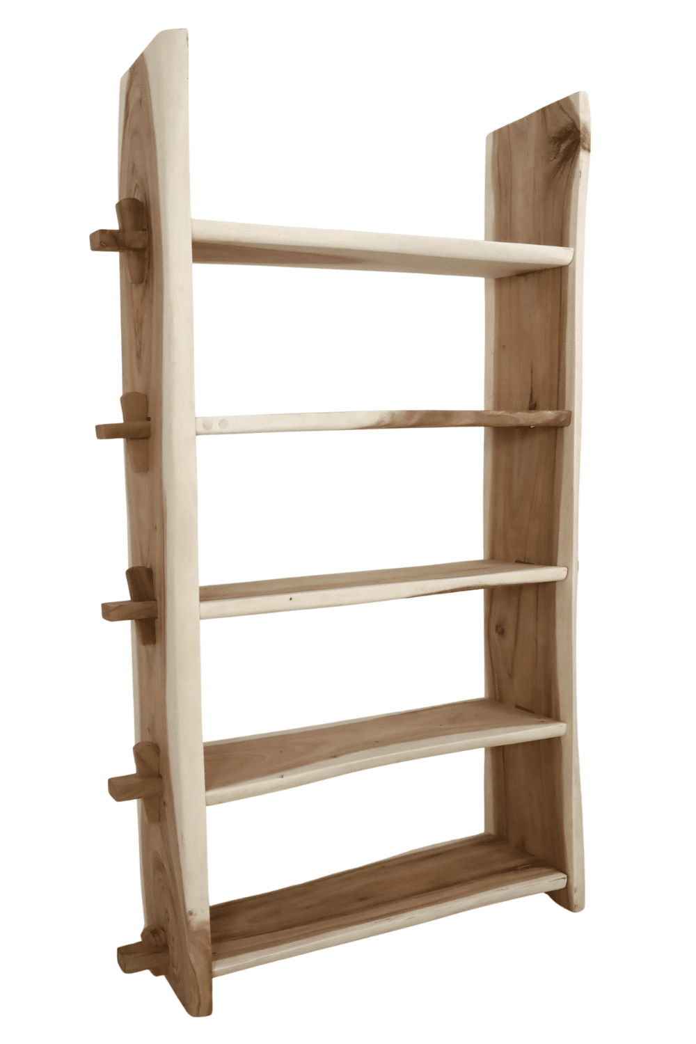houten winkel boeken rek 125x40x200 cm