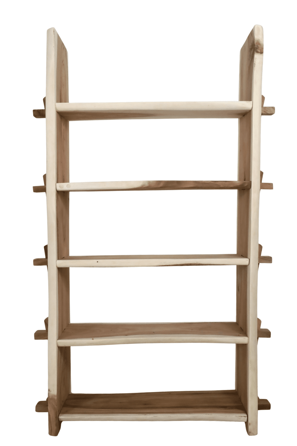 houten winkel boeken rek 125x40x200 cm