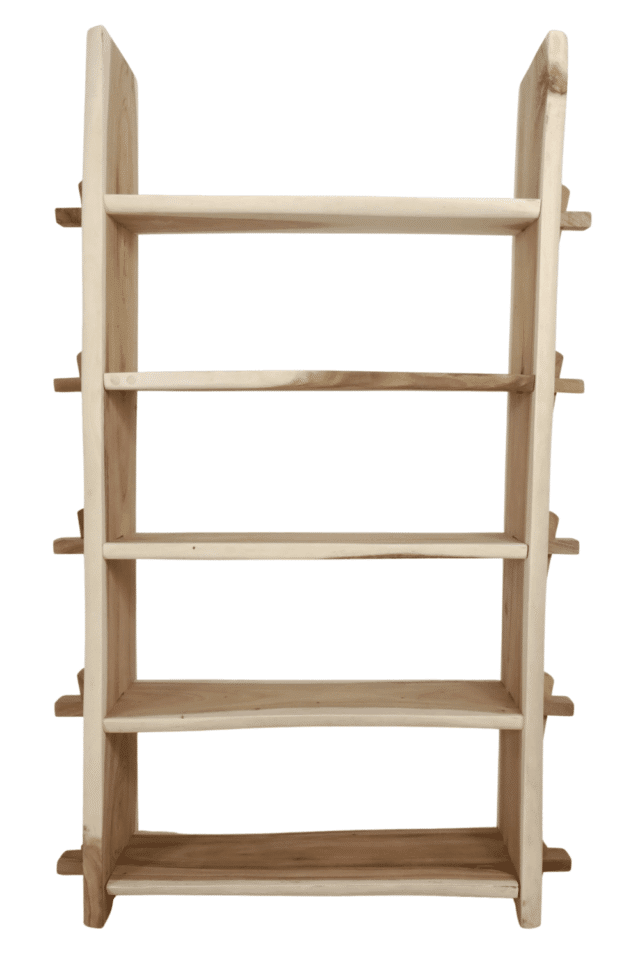 houten winkel boeken rek 125x40x200 cm