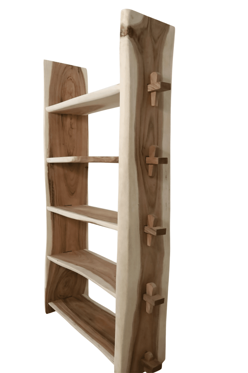 houten winkel boeken rek 125x40x200 cm