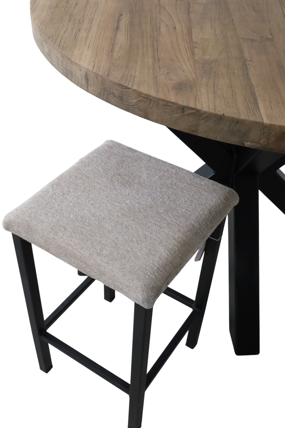 Teak houten ronde bar tafel