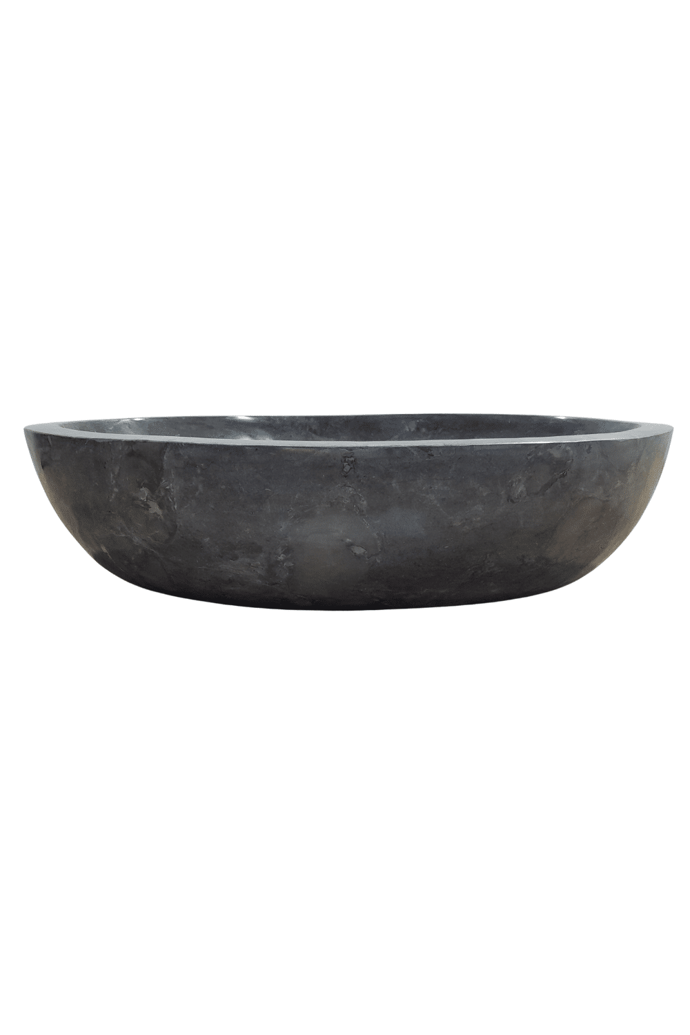 Grijze ovale wasbak marmer 60x40x15 cm