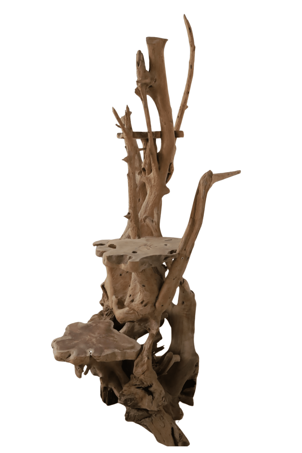 Wortelteak Kattenpaal 135x80x215 cm